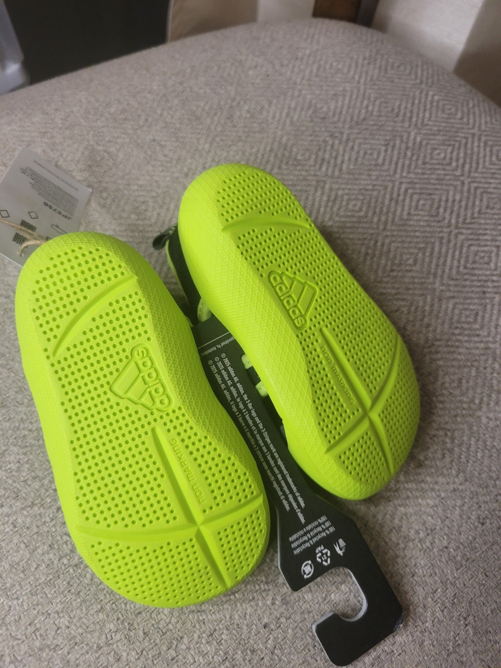 ADIDAS Neon Green and Black Toddler Water Shoes - Picture 8 of 8
